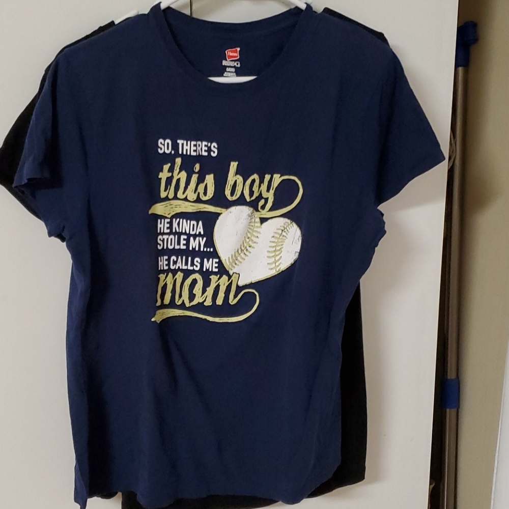Set of 3 Women's Cotton Tees Baseball Moms ⚾️⚾️